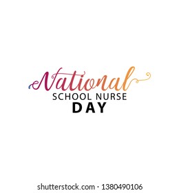 National School Nurse Day Vector Illustration