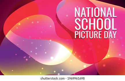 National School Picture Day. Geometric Design Suitable For Greeting Card Poster And Banner