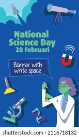 national science day banner social media post instagram copy text white space