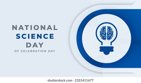 National Science Day Celebration Vector Design Illustration for Background, Poster, Banner, Advertising, Greeting Card