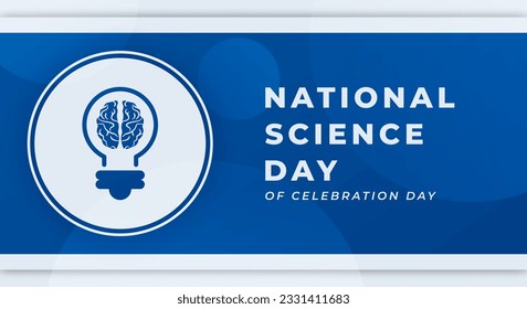 National Science Day Celebration Vector Design Illustration for Background, Poster, Banner, Advertising, Greeting Card