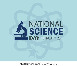 National science day observed every year on February 28. banner, flyer, poster and social medial template design.