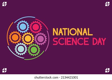 National Science Day Vector Template