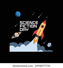 National Science Fiction Day Template Design.