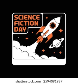 National Science Fiction Day Template Design.