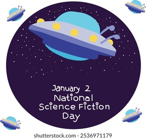 national science fiction day vector