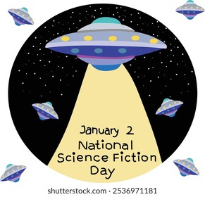 national science fiction day vector