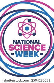 National Science Week. Celebrating science, technology, engineering and maths. DIY. Medical and healthcare. Vector illustration