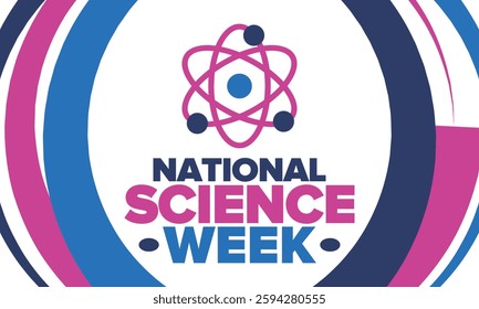 National Science Week. Celebrating science, technology, engineering and maths. DIY. Medical and healthcare. Vector illustration