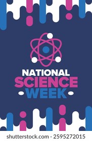 National Science Week. Celebrating science, technology, engineering and maths. DIY. Medical and healthcare. Vector illustration