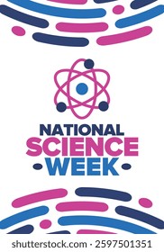National Science Week. Celebrating science, technology, engineering and maths. DIY. Medical and healthcare. Vector illustration
