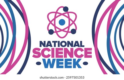 National Science Week. Celebrating science, technology, engineering and maths. DIY. Medical and healthcare. Vector illustration