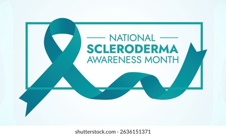 National Scleroderma Conscientização mês banner de fundo ou modelo de design de cartaz.