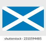 National Scotland flag, official colors and proportion correctly. National Scotland flag. Vector illustration. Scotland flag vector icon, simple, flat design for web or mobile app.