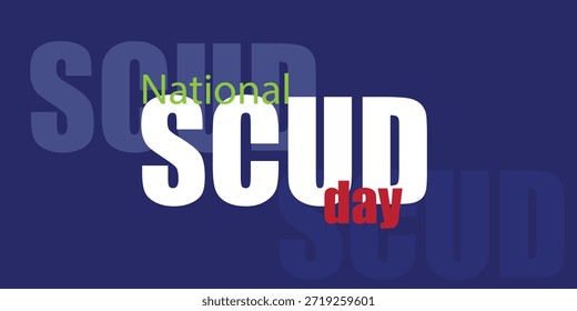 Vector del Día Nacional del SCUD . Diseño simple y elegante