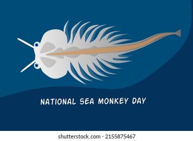 National Sea Monkey Day Vector Illustration Stock Vector (Royalty Free ...