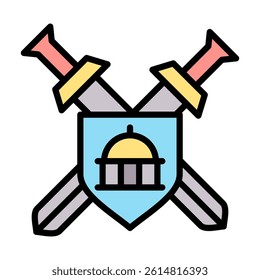 National Security Agency Icon Element For Design