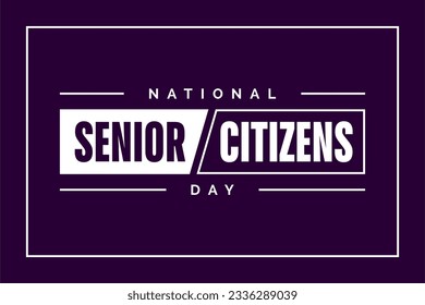 national senior citizens day background template Holiday concept