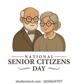 national senior citizens day. Holiday concept