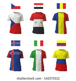 National shirt design. Vector design.