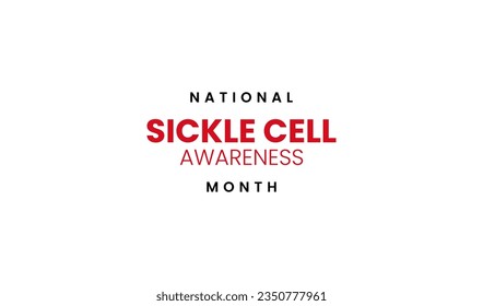 National Sickle Cell Awareness Montag Hintergrundvorlage Feiertag Konzept