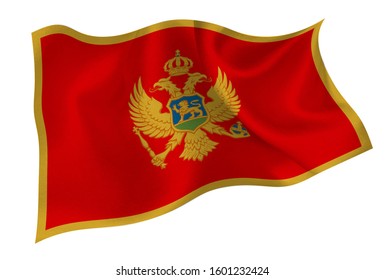  national silk flag icon Montenegro