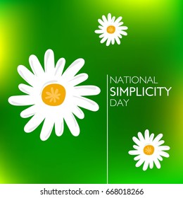 National Simplicity Day Vector Illustration. Suitable For Poster, Banner, Campaign, And Greeting Card
