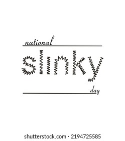 national slinky day vector illustration