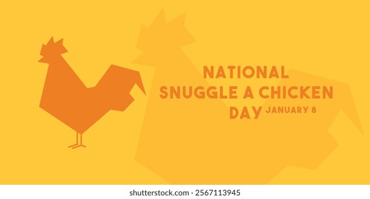 National Snuggle a Chicken Day. January 8. Eps 10.