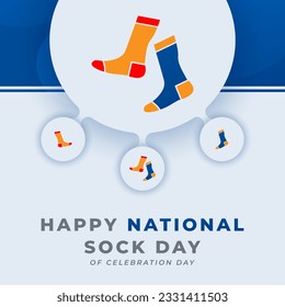 National Sock Day Celebration Vector Design Illustration for Background, Poster, Banner, Advertising, Greeting Card