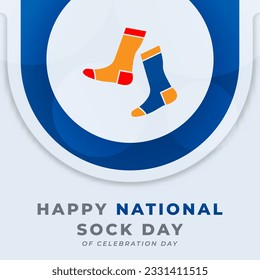 National Sock Day Celebration Vector Design Illustration for Background, Poster, Banner, Advertising, Greeting Card