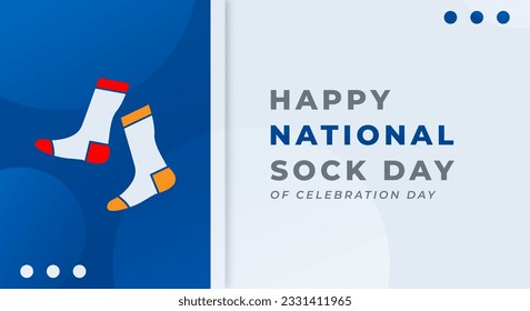 National Sock Day Celebration Vector Design Illustration for Background, Poster, Banner, Advertising, Greeting Card