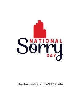 National Sorry Day Logo Vector Template