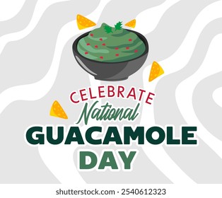 National Spicy Guacamole Day with delicious spicy guacamole