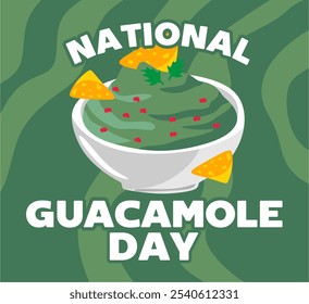 National Spicy Guacamole Day with delicious spicy guacamole