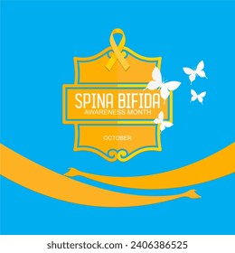 National Spina Bifida Awareness Month vector design