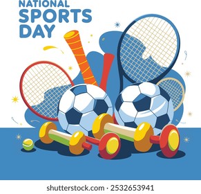 national sports day banner, poster