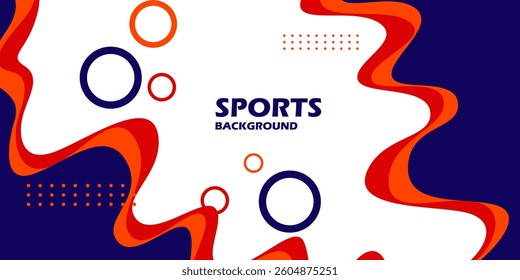National sports day celebration design featuring illustrations of basketball, soccer, volleyball, and tennis athletes on a sporty background. Can be used for banners, web, etc. Sports day concept