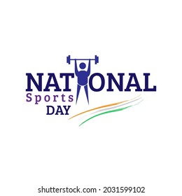 national sports day concept. illustration vector