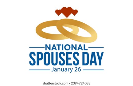 National Spouses Day vector template. Celebrating Love and Togetherness with Couple's Romance and Appreciation Illustration. background, banner, card, poster design.