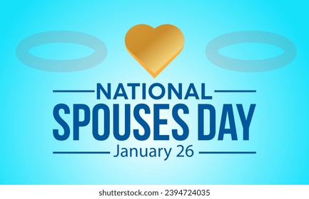 National Spouses Day vector template. Celebrating Love and Togetherness with Couple's Romance and Appreciation Illustration. background, banner, card, poster design.