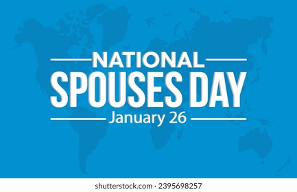 National Spouses Day vector template. Celebrating Love and Togetherness with Couple's Romance and Appreciation Illustration. background, banner, card, poster design.