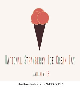 National Strawberry Ice Cream Day - Unofficial Holidays Collection 60