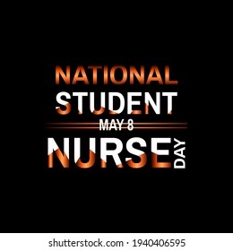 National Student Nurse Day. Geometric Design Suitable For Greeting Card Poster And Banner