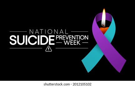 National Suicide prevention week is observed every year during September, in order to provide worldwide commitment and action to prevent suicides. Vector illustration