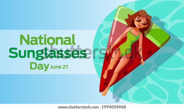 National Sunglasses Day On June 27 Stock Vector Royalty Free 1994004968 Shutterstock