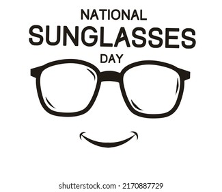 Nationales Sonnenbrillen-Day-Vektordesign
