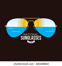 National Sunglasses Day Vector Design