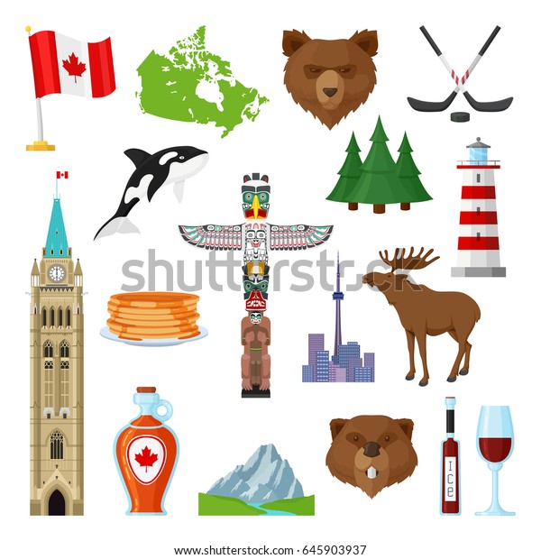 National Symbols Canada Official Representation Country のベクター画像素材 ロイヤリティフリー