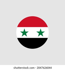 National Syria flag, official colors and proportion correctly. Vector illustration. EPS10.